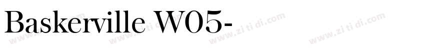 Baskerville W05字体转换